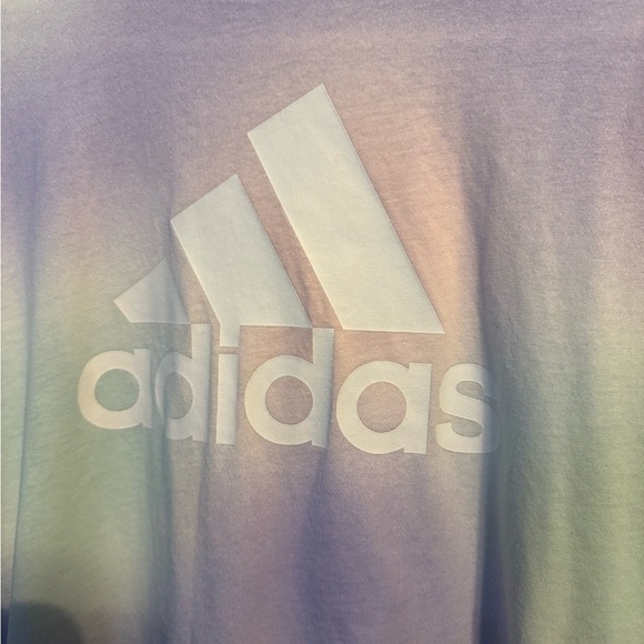 Adidas Girls Pastel Ombre Long Sleeve Hoodie Top | kids medium 10-12 - Picture 2 of 3